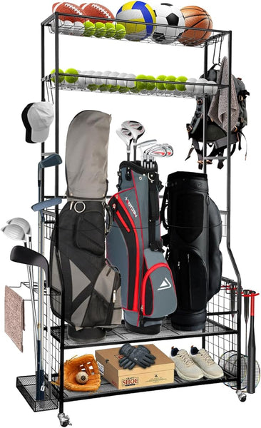 Golf Bag Storage Garage Organizer