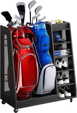 Premium Wooden Golf Bag Organizer